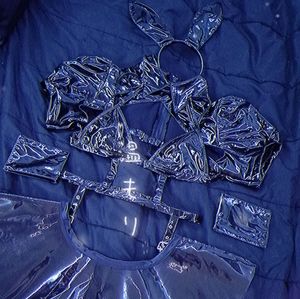 Cyber bunny kawaii goth cosplay Lingerie